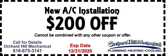 West Michigan Furnace Air Condition Coupon